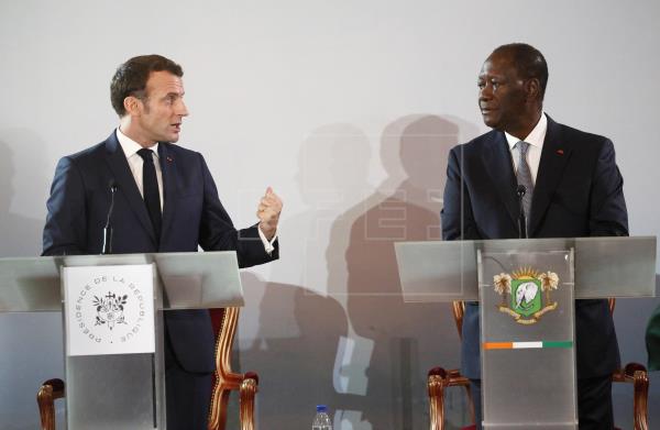 Emmanuel Macron Alassane Ouattara Costa de Marfil